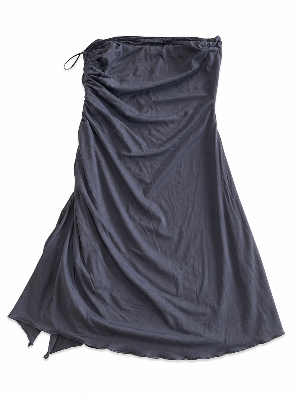Princess Polly Strapless Mini Dress US 4 Gray Ruched
Side Cutout Bodycon - Picture 4 of 10